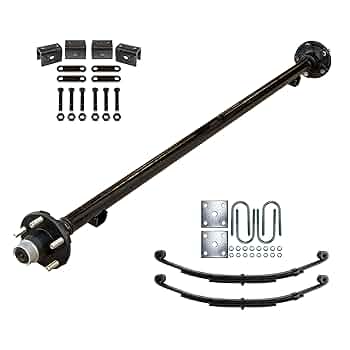 LES MILLS バーベルシャフト 約1.2メートル Amazon.com: 2000 lb Light Duty Single Trailer Axle Kit with